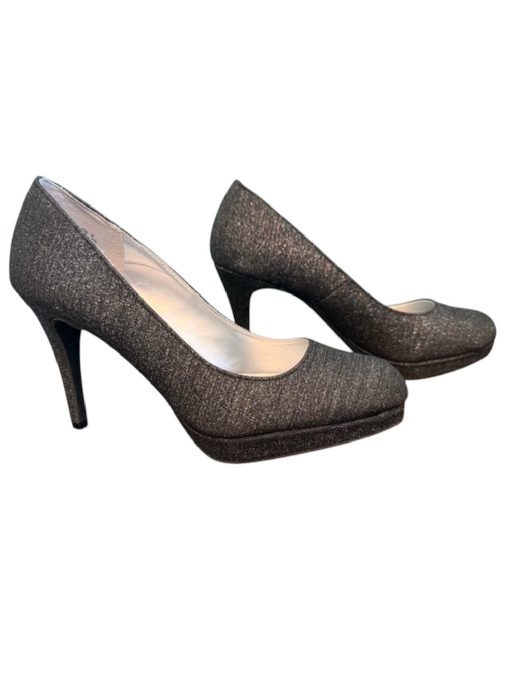 Fioni Night Women’s Size 9 Sparkly Platform Heels Glitter Evening Pumps
